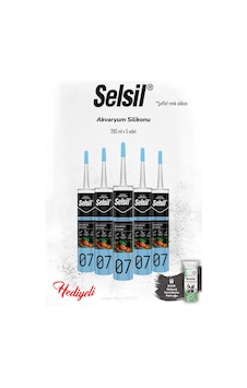Selsil 5 Adet Akvaryum Silikon Şeffaf Ve Rosıe Selsil 5 Adet Akvaryum Silikon Şeffaf Ve Rosıe