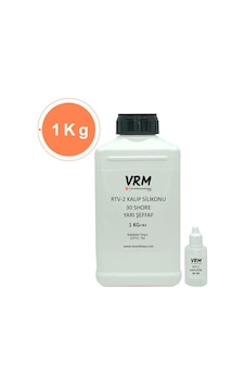 VRM Rtv-2 Yarı Şeffaf - Sert Kalıp Silikonu (30 Shore) 1 KG VRM Rtv-2 Yarı Şeffaf - Sert Kalıp Silikonu (30 Shore) 1 KG