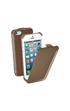 Cellular Line Apple Uyumlu iPhone Se/5s/5 İle Flap Glossy Mıknatıssız Kılıf Kahverengi-flapglossıphone5br Out