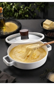 Neoflam Fika Seramik Kaplama İndüksiyonlu Cam Kapaklı Sahan 20 Cm - Beyaz Neoflam Fika Seramik Kaplama İndüksiyonlu Cam Kapaklı Sahan 20 Cm - Beyaz