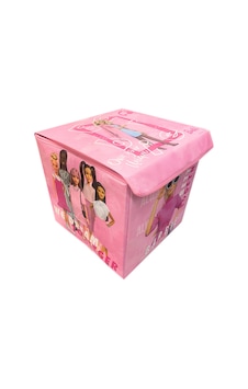 Barbie Lisanslı Oyuncak Kutusu 30x30 Cm Pembe