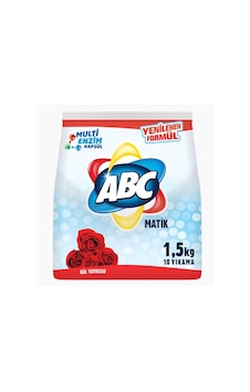 ABC Matik Gül Tutkusu Toz Çamaşır Deterjanı 10 Yıkama 1500 G ABC Matik Gül Tutkusu Toz Çamaşır Deterjanı 10 Yıkama 1500 G
