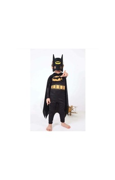 Bebekstarii Çocuk Siyah Batman Kostüm Siyah