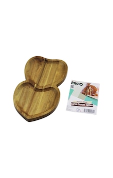 Akasya Kalpli 2 Bölmeli Ahşap Servis Sunum Tepsi - Tahtası 25 X 14 X 1.4cm Bx40 Çok Renkli Akasya Kalpli 2 Bölmeli Ahşap Servis Sunum Tepsi - Tahtası 25 X 14 X 1.4cm Bx40 Çok Renkli