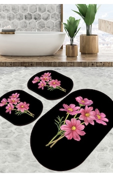 Sitivo Siyah Banyo Halısı Djt 3 Lü Set Siyah Sitivo Siyah Banyo Halısı Djt 3 Lü Set Siyah