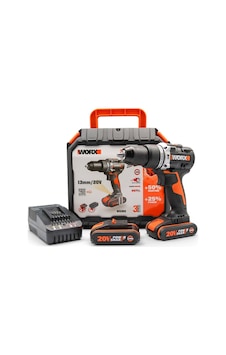 WORX WX352 20Volt/2.0Ah Li-ion Çift Akülü Kömürsüz Profesyonel Şarjlı Darbeli Matkap WORX WX352 20Volt/2.0Ah Li-ion Çift Akülü Kömürsüz Profesyonel Şarjlı Darbeli Matkap