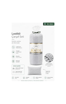 Resital Lastilki Çarşaf Seti Tek Kişilik Gri Resital Lastilki Çarşaf Seti Tek Kişilik Gri