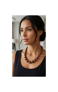 Doğal Taş Görünümlü Tasarım Pinterest Kolye Altın - 903041210 Altın Doğal Taş Görünümlü Tasarım Pinterest Kolye Altın - 903041210 Altın