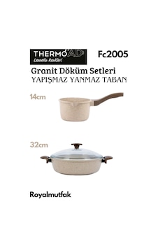 Thermoad 2'li Vizon Set (14 CM Sosluk&Sütlük - 32 CM Karnıyarık Tenceresi) Thermoad 2'li Vizon Set (14 CM Sosluk&Sütlük - 32 CM Karnıyarık Tenceresi)