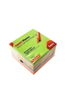 Noki Memo 75X75 Neon Gizemli Yapışkanlı Küp Blok 400 Yaprak Noki Memo 75X75 Neon Gizemli Yapışkanlı Küp Blok 400 Yaprak
