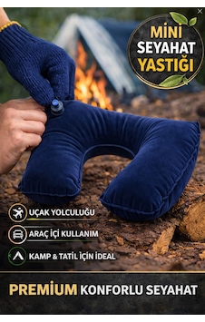 Lacivert Şişme Seyahat Boyun Yastığı Uçak Araç Kamp İçin Ergonomik Taşınabilir Travel Yastık Lacivert Şişme Seyahat Boyun Yastığı Uçak Araç Kamp İçin Ergonomik Taşınabilir Travel Yastık