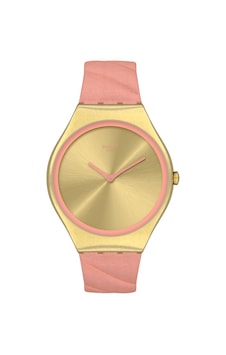 Swatch Blush Quilted Bayan Kol Saati SYXG114 Swatch Blush Quilted Bayan Kol Saati SYXG114