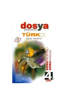 4.Sınıf Türkçe Konu Anlatımlı Soru Bankası Dosya Yayınları 4.Sınıf Türkçe Konu Anlatımlı Soru Bankası Dosya Yayınları