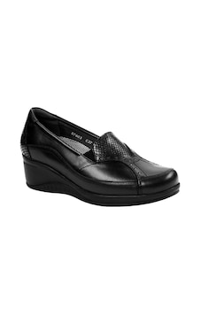 Forelli 57603-G Rosa Siyah Kadın Comfort Deri Ayakkabı Siyah Forelli 57603-G Rosa Siyah Kadın Comfort Deri Ayakkabı Siyah