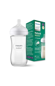 Philips Avent Natural Response Cam Biberon 1 Ay+ 240 ML - Tepkili Biberon Emziği Philips Avent Natural Response Cam Biberon 1 Ay+ 240 ML - Tepkili Biberon Emziği