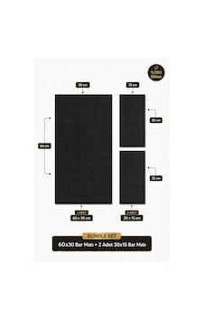Siliconly 3 Lü %100 Silikon Bar Matı Seti 60x30 Cm + 2 Adet 30x15 Cm Kaydırmaz Mat Siliconly 3 Lü %100 Silikon Bar Matı Seti 60x30 Cm + 2 Adet 30x15 Cm Kaydırmaz Mat