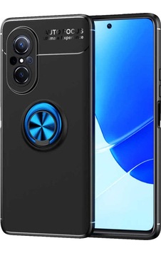 Huawei Nova 9 Se Kılıf Zore Ravel Silikon Kapak Siyah-Mavi Huawei Nova 9 Se Kılıf Zore Ravel Silikon Kapak Siyah-Mavi