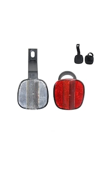 BİSİKLET REFLEKTÖR SETİ BRAKETLİ ÖN + ARKA RFL-111