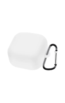 Samsung Galaxy Buds 4 / 4 Pro Uyumlu Kılıf Askılı Mat Silikon Ürün Kulaklık Değildir Beyaz