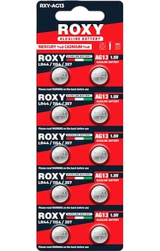 Roxy Rxy-ag13 Ag13 Saat Pili 1.5v Lr44/1154/357 10lu Kart Roxy Rxy-ag13 Ag13 Saat Pili 1.5v Lr44/1154/357 10lu Kart