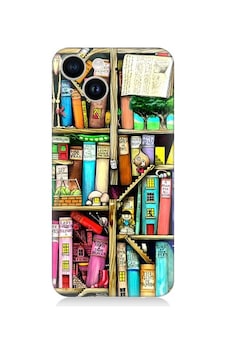 Apple Uyumlu iPhone 13 Mini Kitaplık Ve Raflar Books Shelf Desenli Silikon Kılıf Apple Uyumlu iPhone 13 Mini Kitaplık Ve Raflar Books Shelf Desenli Silikon Kılıf