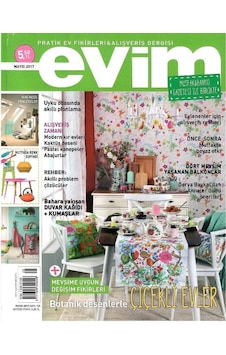 Evim - Pratik Ev Fikirleri Ve Alışveriş Dergisi -çiçekli Evler - Retro Eski Basım Koleksiyon - Mayıs2017 - Sayı 135 Eki Yoktur ' Evim - Pratik Ev Fikirleri Ve Alışveriş Dergisi -çiçekli Evler - Retro Eski Basım Koleksiyon - Mayıs2017 - Sayı 135 Eki Yoktur '