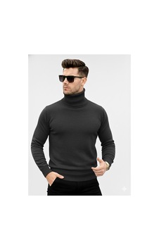 Sunteks Tam Balıkçı Yaka Kazak Füme Sunteks Tam Balıkçı Yaka Kazak Füme