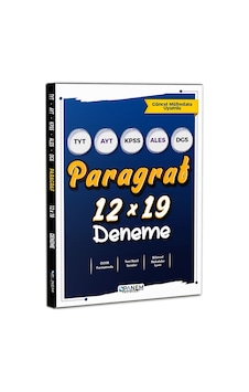 PARAGRAF 12X19 DENEME TAMAMI ÇÖZÜMLÜ
