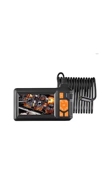 Ekranlı 3 Kameralı 10 Mt Hafıza Kart Destekli Sert Kablo Yılan Endoskop Kamera 8 Mm 4.3 Inc-120576