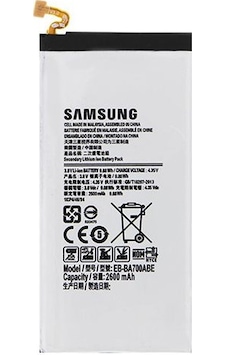 Samsung Galaxy A7 A700 Uyumlu 2600 mAh EB-BA700ABE Batarya Samsung Galaxy A7 A700 Uyumlu 2600 mAh EB-BA700ABE Batarya