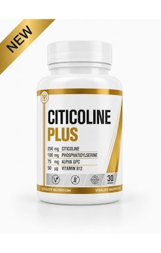 Vitality Nutrition Cıtıcolıne Plus Sitikolin + Alfa Gpc + Fosfotidilserin 30 Kapsül Vitality Nutrition Cıtıcolıne Plus Sitikolin + Alfa Gpc + Fosfotidilserin 30 Kapsül