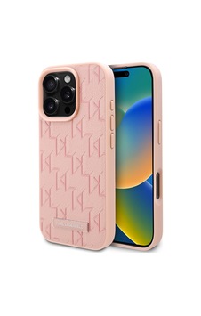 Apple Uyumlu iPhone 16 Pro Kılıf Karl Lagerfeld Lisanslı Magsafe Şarj Özellikli Kl Yazılı Hot Stamp Pembe Apple Uyumlu iPhone 16 Pro Kılıf Karl Lagerfeld Lisanslı Magsafe Şarj Özellikli Kl Yazılı Hot Stamp Pembe