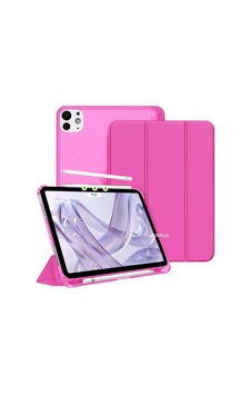Apple iPad Uyumlu Pro 13inç M4/m5 İle Uyumlu Kılıf Cover Kalem Bölmeli Pc Case 2024/2025 Pembe Koyu Sku: Zeusb0dy6fnyf5 Arka Kapak
