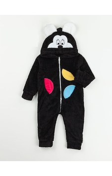 Mj Kids Welsoft Peluş Fermuarlı Ayıcık Tulum Siyah Mj Kids Welsoft Peluş Fermuarlı Ayıcık Tulum Siyah