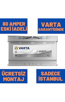 12v 80 Ah 80 Amper Agm Varta Akü A6 Start Stoplu
