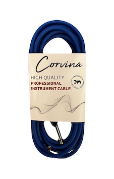 Corvina 3 Metre Mavi Jak Enstrüman Kablosu Corvina 3 Metre Mavi Jak Enstrüman Kablosu