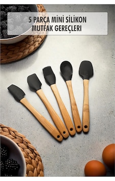 5 Parça Bambu Saplı Mini Supatula Seti Belirtilmemiş 5 Parça Bambu Saplı Mini Supatula Seti Belirtilmemiş