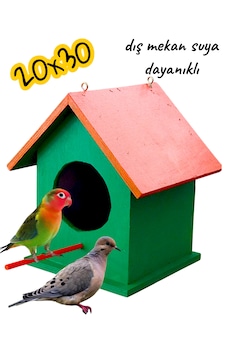 Ahşap Kumru Güvercin Cennet Papağanı Kuş Yuvası Dış Mekan Suya Dayanıklı 20x30 Cm Ahşap Kumru Güvercin Cennet Papağanı Kuş Yuvası Dış Mekan Suya Dayanıklı 20x30 Cm