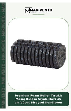 Premium Foam Roller Tırtıklı Masaj Rulosu Siyah-mavi 45 Cm Vücut Bireysel Kondisyon Siyah - Mavi Premium Foam Roller Tırtıklı Masaj Rulosu Siyah-mavi 45 Cm Vücut Bireysel Kondisyon Siyah - Mavi