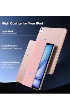 Apple iPad Uyumlu Air 13inç M4/m3/m2 İle Uyumlu Kılıf Pu Deri Standlı Case 2026-2024 Sku: Zeusb0dxvgklbc Arka Kapak