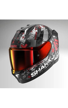 0342 Shark Skwal İ3 Hellcat Mat Kapalı Kask Kırmızı Siyah Beyaz Kur Çok Renkli 0342 Shark Skwal İ3 Hellcat Mat Kapalı Kask Kırmızı Siyah Beyaz Kur Çok Renkli
