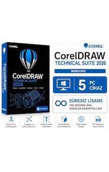 Corel Coreldraw Technical Suite 2026 Windows - 5 Pc Süresiz Dijital Kod Corel Coreldraw Technical Suite 2026 Windows - 5 Pc Süresiz Dijital Kod