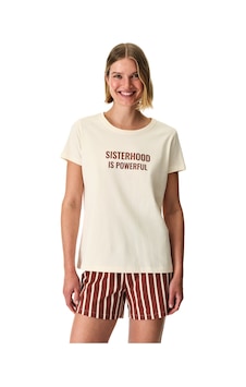 Penti Renkli Sisterhood Pamuklu Şortlu Pijama Takımı Penti Renkli Sisterhood Pamuklu Şortlu Pijama Takımı