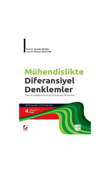 Mühendislikte Diferansiyel Denklemler Sabit ve Değişken Katsayılı Diferansiyel Denklemler