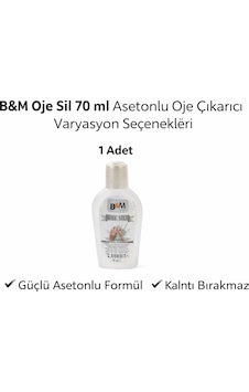 B&M Oje Sil Asetonlu Oje Çıkarıcı 70 ML