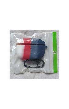 Apple Airpods Pro İle Uyumlu, Kırmızı, Beyaz Ve Mavi Renkli, Darbeye Dayanıklı Silikon Bir Koruyucu Kılıftır. Çok Renkli
