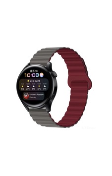 Samsung Galaxy Watch 7/6/5/4 Fe Uyumlu Mıknatıslı Silikon Kordon 40-47mm Çift Renkli Samsung Galaxy Watch 7/6/5/4 Fe Uyumlu Mıknatıslı Silikon Kordon 40-47mm Çift Renkli