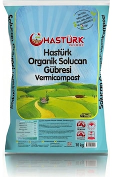 Hastürk Organik Solucan Gübresi 10 Kg. 10 ML