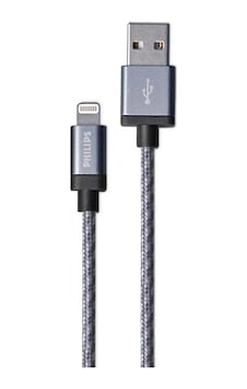 Philips Dlc2508n/97 Mfı Usb-a To Lightning Şarj Kablosu, 1.2 Metre, Siyah Philips Dlc2508n/97 Mfı Usb-a To Lightning Şarj Kablosu, 1.2 Metre, Siyah