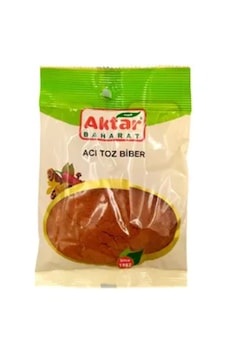 Aktar Baharat Acı Kırmızı Toz Biber 1 KG